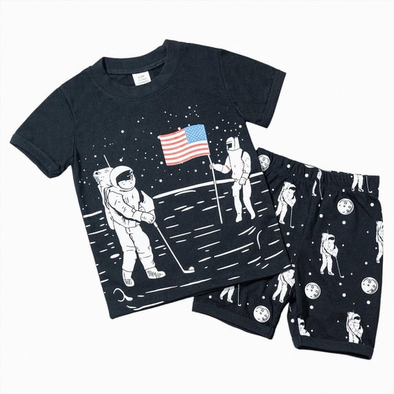 xaweyi 2T Toddler Boys Clothes 3T Toddler Boys Summer 2PCS Outfits Letter Print Short Sleeve Shirt Top Shorts Set