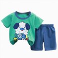thumbnail image 1 of xaweyi Baby Boy Outfits Clothes Short Sleeve T-Shirt and Joggers 2Pcs, 1 of 4