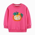 thumbnail image 1 of xaweyi Girls Fall Winter Clothes Round Neck Sweatshirt Fashionable Cartoon Printed Long Sleeved Top,Sizes 1-2 Years, 1 of 6