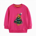 thumbnail image 1 of xaweyi Girls Fall Winter Clothes Round Neck Sweatshirt Fashionable Cartoon Printed Long Sleeved Top,Sizes 5-6 Years, 1 of 6