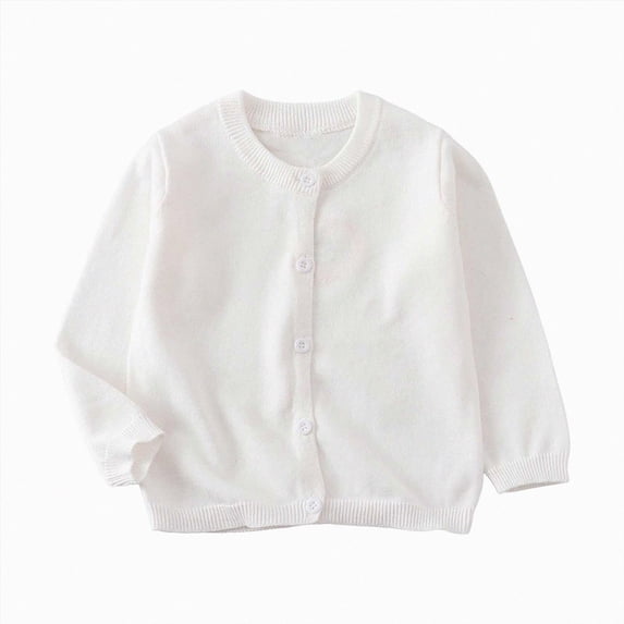 xaweyi Girls Fashionable Solid Color Knitted Cardigan Sweater Comfortable Soft Warm Long Sleeve Open Front Knit Outer Coat Size 7-8 Years