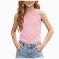 thumbnail image 1 of xaweyi Girls Summer Comfortable And Breathable Top Casual Versatile Tank Top,Sizes 3-4 Years, 1 of 5