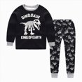 thumbnail image 1 of xaweyi Kids Boys Cozy Long Sleeve Pajamas Set 2 Piece Nightwear Loungewear Outfit Suitable for Ages 4-14 Years Old Size 6-7 Years, 1 of 6