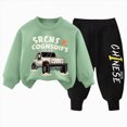 thumbnail image 1 of xaweyi Toddler Baby Boy Clothes Fall Winter Long Sleeve Sweatshirt Pants 2pc for 12M 18M 2T 3T Boy Outfits,Sizes 3-4 Years, 1 of 6