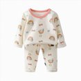 thumbnail image 1 of xaweyi Toddler Baby Boy Fall Outfit Long Sleeve Sweatshirt Stretch Pants Set Cute Kids Winter Clothes,Sizes 6-12 Months, 1 of 4