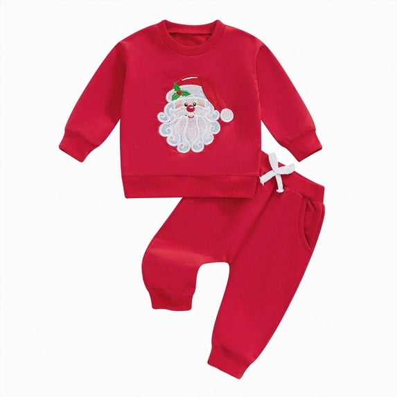 xaweyi Toddler Baby Boy Fall Winter Clothes Long Sleeve Crewneck Pullover Sweatshirt Jogger Pants Set 2 Piece Outfit,Sizes 18-24 Months