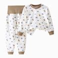 thumbnail image 1 of xaweyi Toddler Baby Boy Girl Clothes Solid Tshirt Long Sleeve Top Pants 2PCS Baby Outfit Set Sweatsuit,Sizes 3-12 Months, 1 of 7