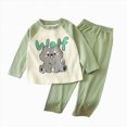 thumbnail image 1 of xaweyi Toddler Baby Boy Outfits Long Sleeve Contrast Color Sweatshirt Solid Pants Autumn Winter Clothes Set, 1 of 4