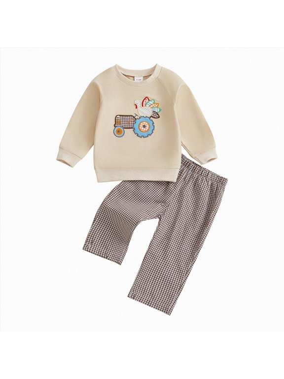 Toddler Boy Fall Outfit Infant Baby Boy Clothes Letters Short Sleeve T-shirt Top Elastic Waist Shorts Set 2Pcs,Sizes 12-18 Months