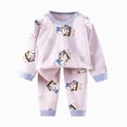 thumbnail image 1 of xaweyi Toddler Boy Fall Outfit Infant Baby Boy Clothes Letters Short Sleeve T-shirt Top Elastic Waist Shorts Set 2Pcs,Sizes 18-24 Months, 1 of 6