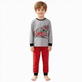 thumbnail image 1 of xaweyi Toddler Boys Cute Cartoon Vehicle Printed 2 Piece Long Sleeve Set Stylish Soft Indoor Home Pajamas Size 4-5 Years, 1 of 9