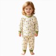 thumbnail image 1 of xaweyi Toddler Boys Girls Long Sleeve Jammies Two Piece Set Soft Comfortable Indoor Sleepers Size 0-3 Months, 1 of 7