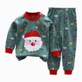 thumbnail image 1 of xaweyi Toddler Boys Girls Long Sleeve Jammies Two Piece Set Soft Comfortable Indoor Sleepers Suit Size 12-18 Months, 1 of 4