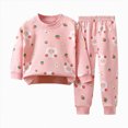 thumbnail image 1 of xaweyi Toddler Boys Girls Short Sleeve Sleepers Cute Dinosaur Print Crew Neck Two Piece Matching Outfit Size 3-4 Years, 1 of 4