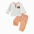 thumbnail image 1 of xaweyi Toddler Girl Clothes Figure Graphic Drop Shoulder Top Pullover Print Pants Fall Winter Outfit Set,Sizes 18-24 Months, 1 of 7