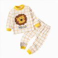 thumbnail image 1 of xaweyi Toddler Girls Cute Cartoon Printed Two Piece Long Sleeve Homewear Breathable Comfort Sleepers Set Size 5-6 Years, 1 of 4