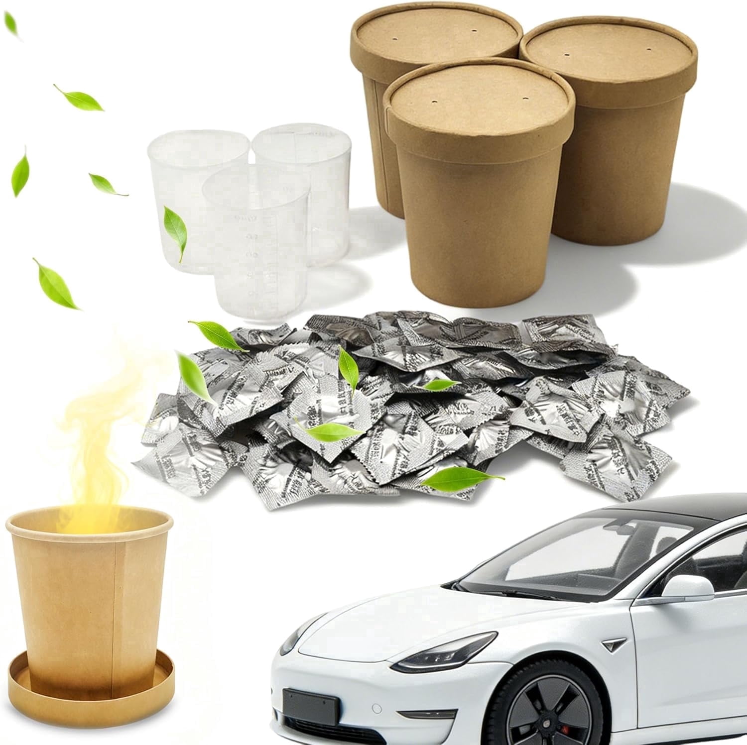 car bomb for cigarette smoke Meguiar's G16402 Whole Air Re-Fresher, New Car Scent It safely removes many odors including mildew Chlorine Dioxide Fogger Deodorizing Kit,
