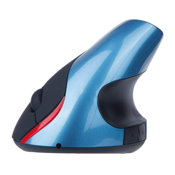 xeoereki 2.4GHz 5 Buttons Rechargeable Battery Wireless Ergonomic Vertical Optical Mouse Blue