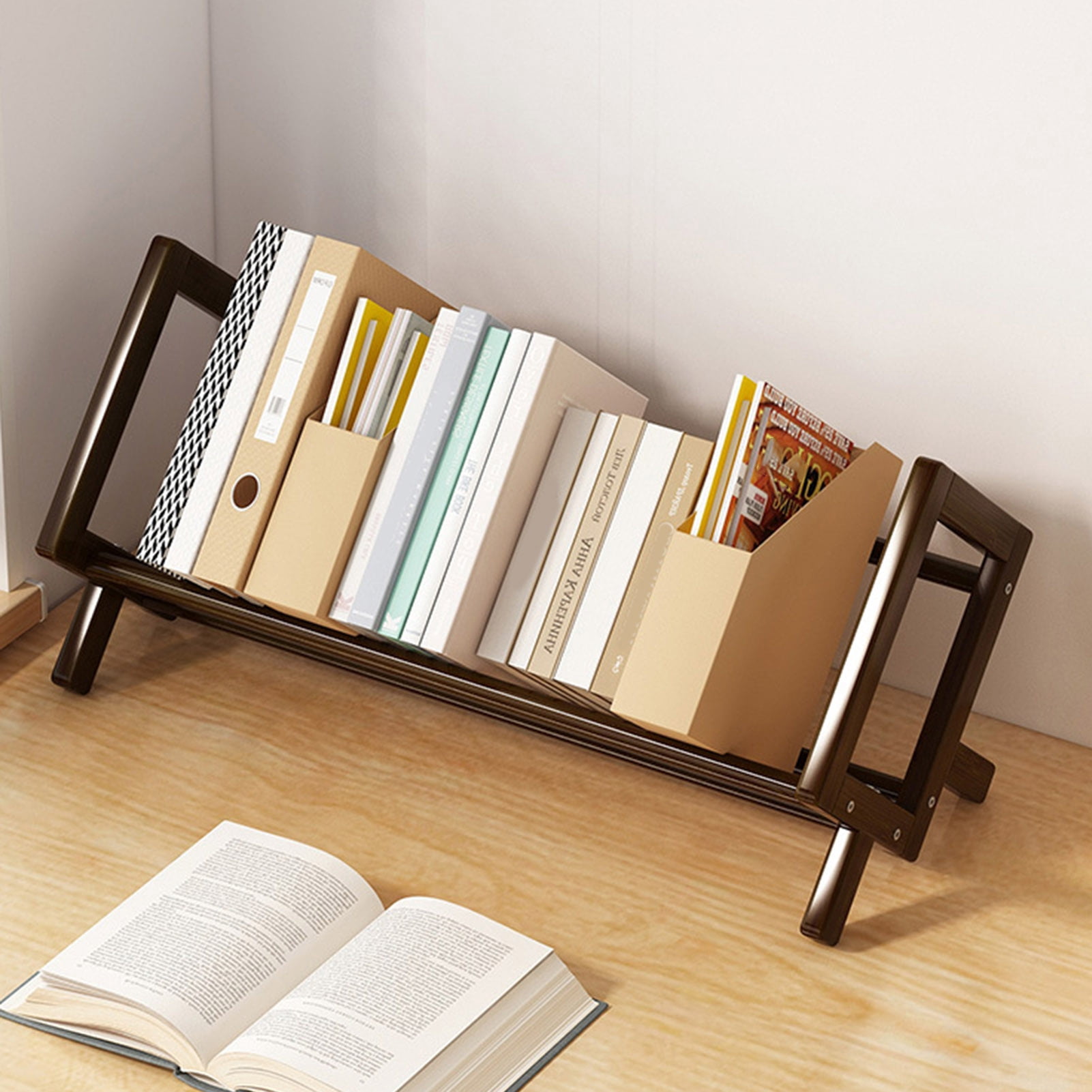 xeoereki Book Shelf Storage Rack High Stability Smooth Edge Burr Free ...