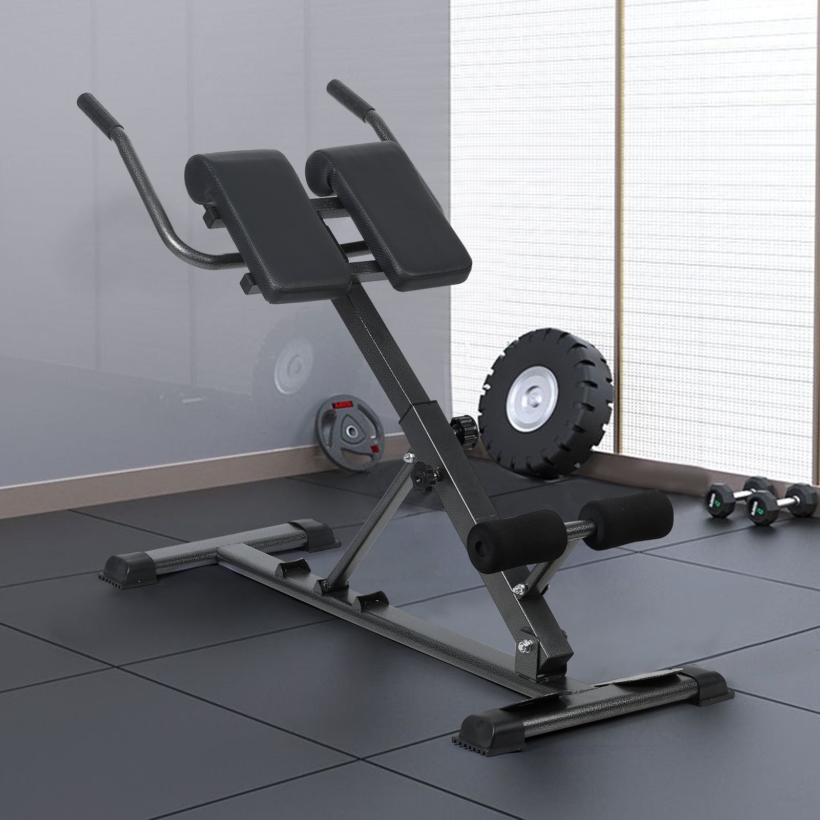 Roman Chair Hyperextension Bench Adjustable Workout Back Extension Bench Machine for Glute Hamstring and Lower Back Multipurpose Roman Chair Exercise Equipment for Whole Body Training Walmart