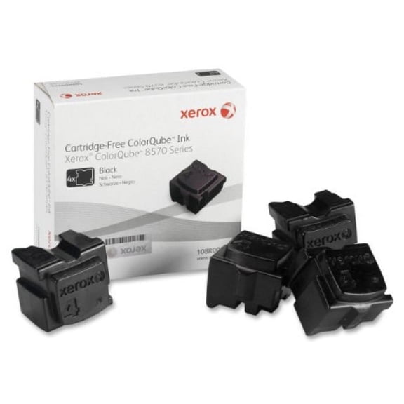 xerox colorqube 8570 108r00930 black ink, (4 sticks)