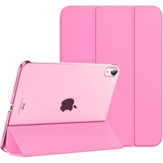 xfor iPad (A16) 11th Generation Case 11 Inch 2025, iPad 10th Generation Case 10.9 Inch 2022, Slim Stand Hard PC Translucent Back Shell Smart Cover, Support Touch ID, Auto Wake/Sleep, Peony