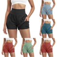 thumbnail image 1 of xfsWaSs Athletic Shorts for Women High Waisted Running Shorts with Liner Breathable Comfortable Workout Gym Yoga Shorts with Pocket Activewear, 1 of 7