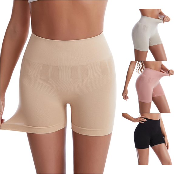 xfsWaSs High Waisted Seamless Shaping Yoga Shorts for Women Breathable Comfort Postpartum Active Shorts Tummy Control Shapewear Shorts