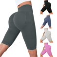 thumbnail image 1 of xfsWaSs Leggings for Women Knee-Length Breathable Workout Biker Shorts High Waist Lifting Yoga Shorts Women's Running Athletic Gym Shorts, 1 of 5