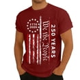thumbnail image 1 of xfsWaSs Mens 250th Anniversary T Shirts American Flag T-Shirt Patriotic Shirts Short Sleeve Tshirt 4th Of July Shirts Holiday Celebration Comfy Tee Shirts, 1 of 4