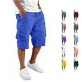 thumbnail image 1 of xfsWaSs Mens Cargo Shorts Twill Cargo Shorts for Men Casual Work Shorts Drawstring Hiking Short Pants with Multi Pockets, 1 of 7