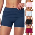 thumbnail image 1 of xfsWaSs Soft High Waisted Yoga Shorts for Women Fitness Running Workout Shorts Comfortable Workout Gym Biker Shorts Women Active Wear, 1 of 5