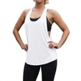 thumbnail image 1 of xfsWaSs Tank Tops For Women Summer Tops Racerback Workout Athletic Running Tank Tops Low Neck Loose Quick Drying Sports Sleeveless Tanks Shirt Beach Vacation Outfits, 1 of 5