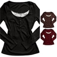 thumbnail image 1 of xfsWaSs Women Slim Fit Long Sleeve T Shirt Casual Round Neck Tee Shirt Top Fall Clothes Fashion Womens Tops Tshirts, 1 of 3