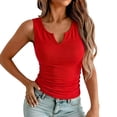 thumbnail image 1 of xfsWaSs Women Summer Tank Tops Ribbed Sleeveless Camisole Top Basic Casual Stretch Tank With Round Neck For Layering Beach Vacation Clothes, 1 of 5