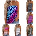 thumbnail image 1 of xfsWaSs Women's Tube Tops Striped Print Strapless Bandeau Tank Top Casual Sleeveless Summer Vacation Loose Shirt Womens Tank Tops, 1 of 4
