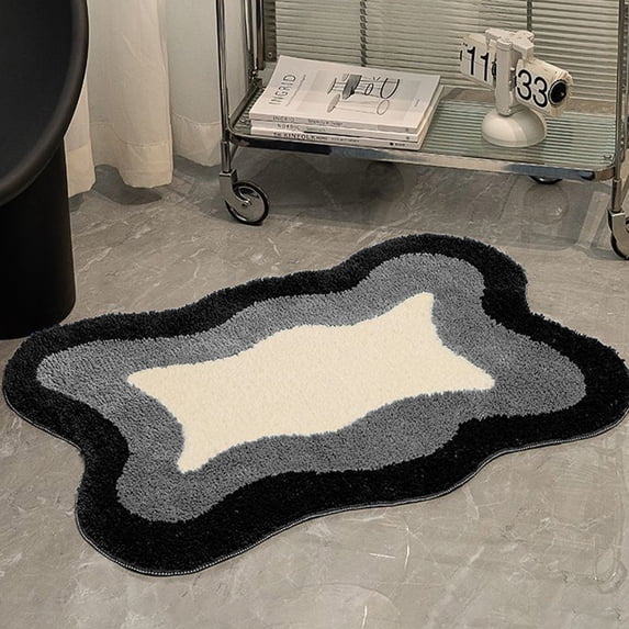 xgfhyjeh Bath Rug Waterproof Portable Traditional Washable Machine Wash Stain Resistant Bath Mats For Adult Child