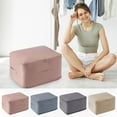 thumbnail image 1 of xgfhyjeh Storage Boxes for Closet Shelves with Lids, Foldable Fabric Storage Cube Bins, Cloth Clothes Storage Bags, Extra Large Capacity Cloth Storage Bins Organizer for Clothing Blanket Bedding, 1 of 5