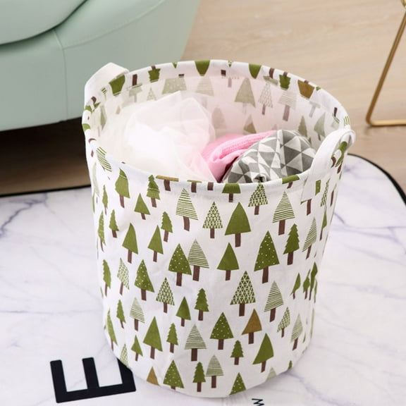 xgfhyjeh Dirty Clothes Hamper for Baby Kids Nursery, Large Collapsible Laundry Basket with Handles, Foldable Laundry Bag, Decorative Storage Container, Folding Round Big Washing Bin for Bedroom, Bathroom