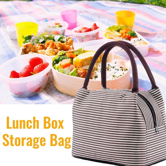 xgfhyjeh Lunch Bag Reusable Insulated Leakproof Tote Lunch Box Container in School Work Picnic Beach Cooler & Thermal Lunch Bag for Food Containers For Snacks Sala Sandwich