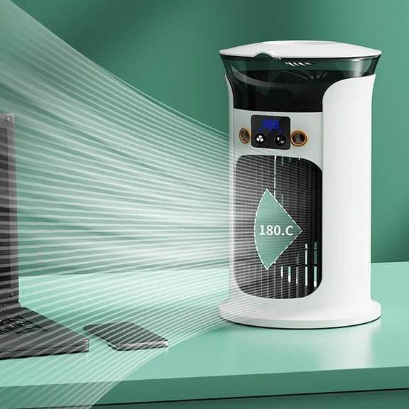 xgfhyjeh Portable Air Conditioner, Mini Evaporative Air Cooler, Personal Electric Small Air Cooling, Adjustable Quiet Standing Floor Fan for Desktop Bedroom Room Home Office
