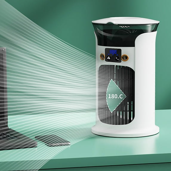 xgfhyjeh Portable Air Conditioner, Mini Evaporative Air Cooler, Personal Electric Small Air Cooling, Adjustable Quiet Standing Floor Fan for Desktop Bedroom Room Home Office