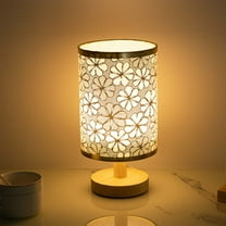 xgfhyjeh Small Table Lamps for Living room Contemporary Bedside Side End Led Table Lamp With Fabric Shade Modern Natural Nightstand Light Home Office Room Decor Decoration,PVC