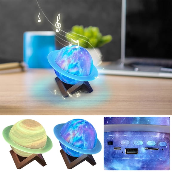 xgfhyjeh Small Table Lamps for Living room Contemporary Bedside Side End Led Table Lamp Modern Natural Romantic Nightstand Light with Bluetooth Speaker Home Office Room Decor Decoration,PVC