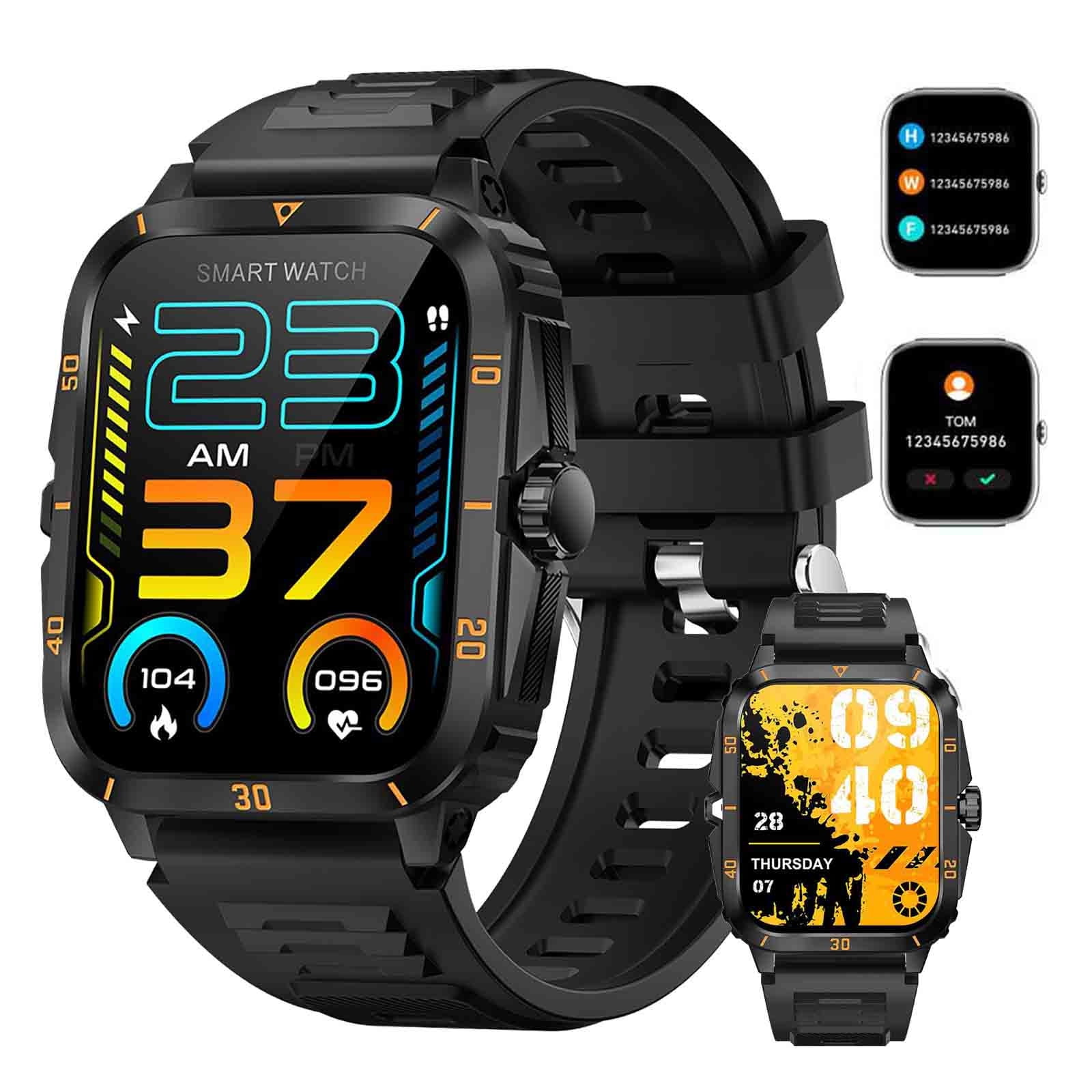 xgfhyjeh Smart Watch for Android Phones, Bluetooth Waterproof Touchs ...