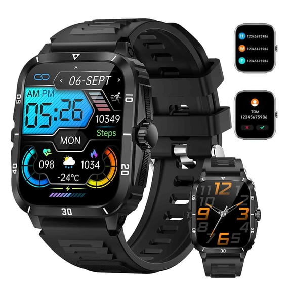 xgfhyjeh Smart Watch for Android Phones, Bluetooth Waterproof Touchs Screen Sports Smart Watches for Women Men