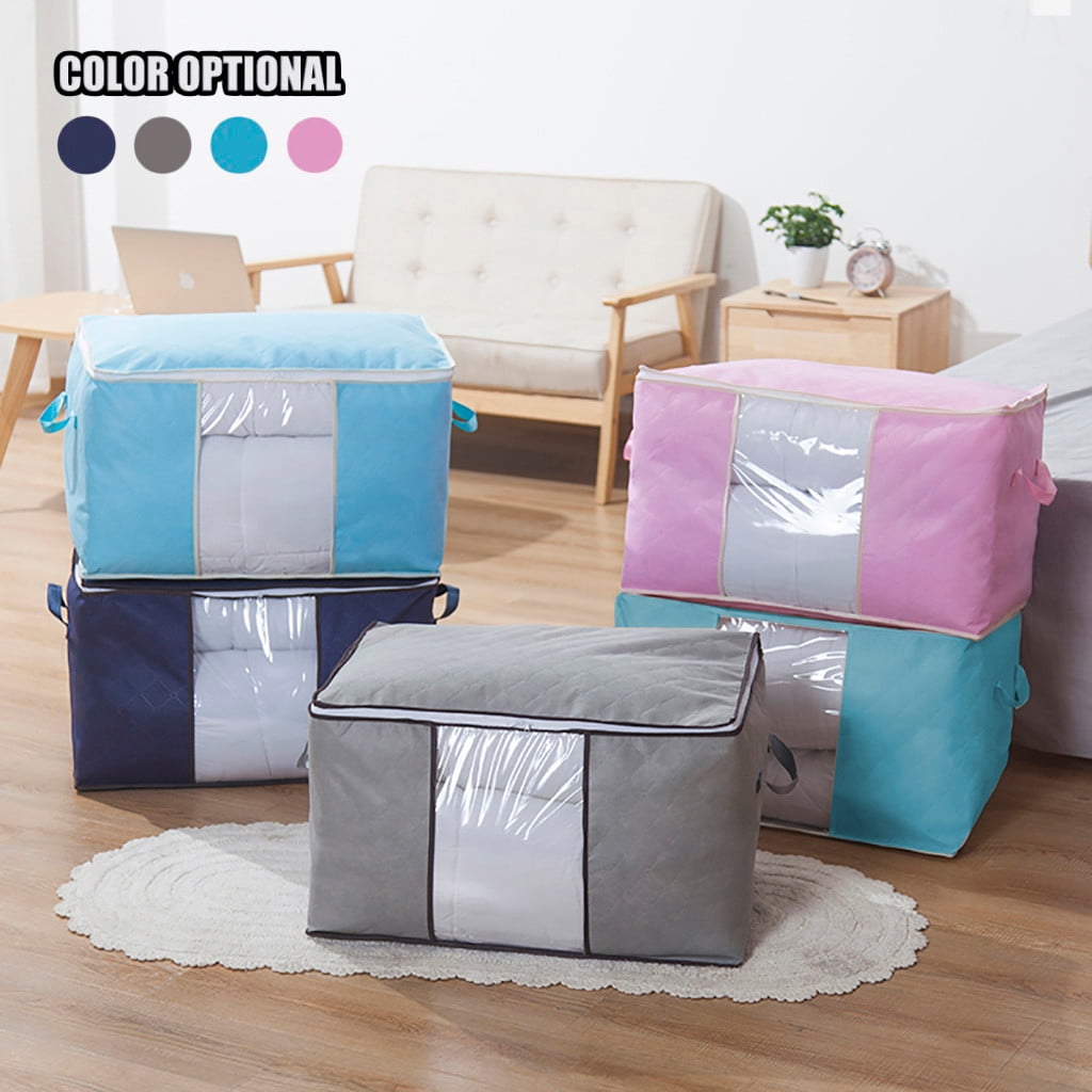 xgfhyjeh Storage Boxes for Shelves with Lids, Foldable Fabric Storage ...