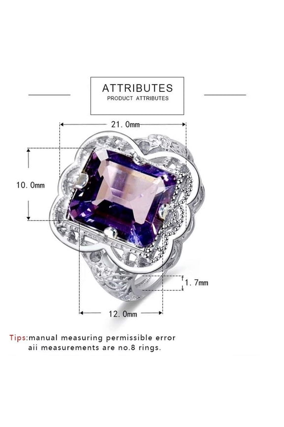 xiangDd New Style 100% Sterling Silver Rings For Women Wedding 1PCS