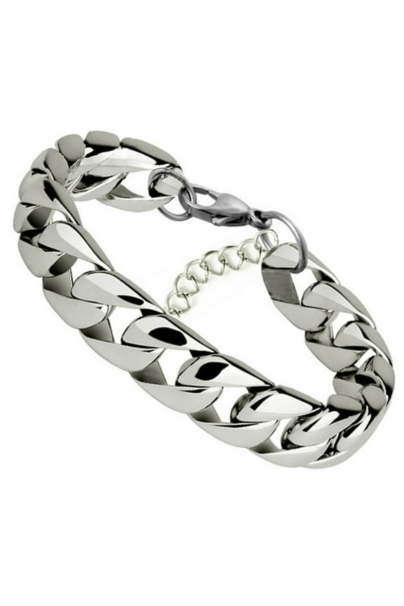xiangDd Stainless Steel Men Women Flat Bracelet Titanium Steel Hand Jewelry Gift