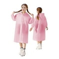 thumbnail image 1 of xiatrees Kids Rain with Hooded Reusable Waterproof Lightweight s Kids Boy Girl Raincoat Outwear Pink 3-14 Years, 1 of 7